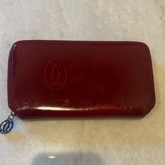 Cartier Handbags - Cartier Red Wallet